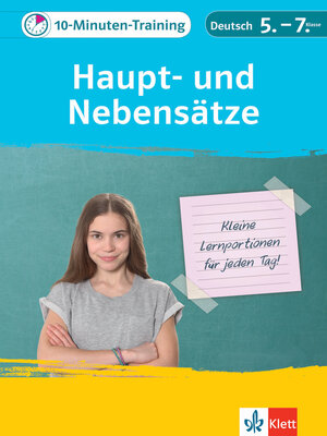 cover image of Klett 10-Minuten-Training Deutsch